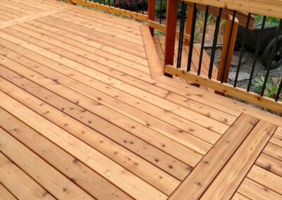Cedar Deck built by Deck Designers LLC